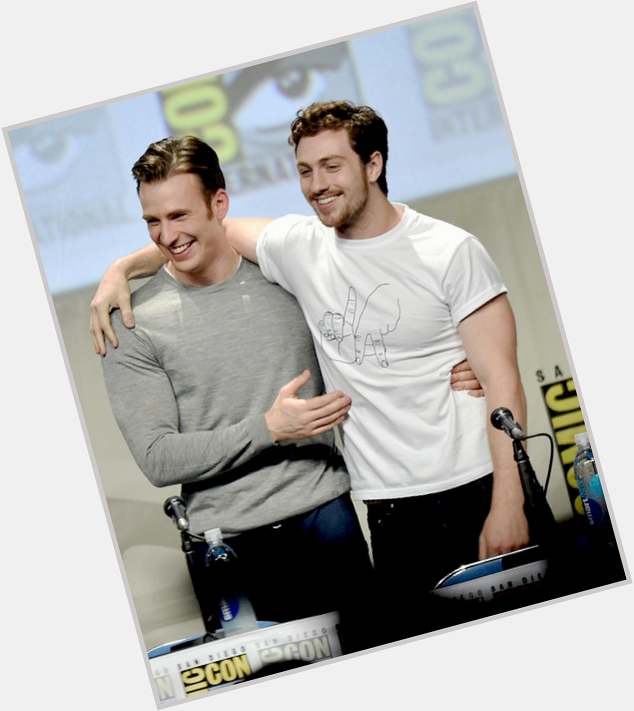 Happy birthday to these two cuties chris evans and aaron johnson  