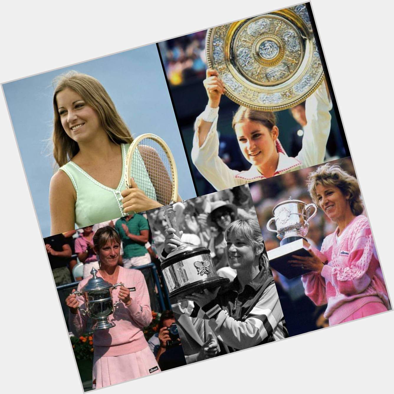  My first tenniswoman that I love when I began to follow tennis. Happy birthday Chris Evert !     