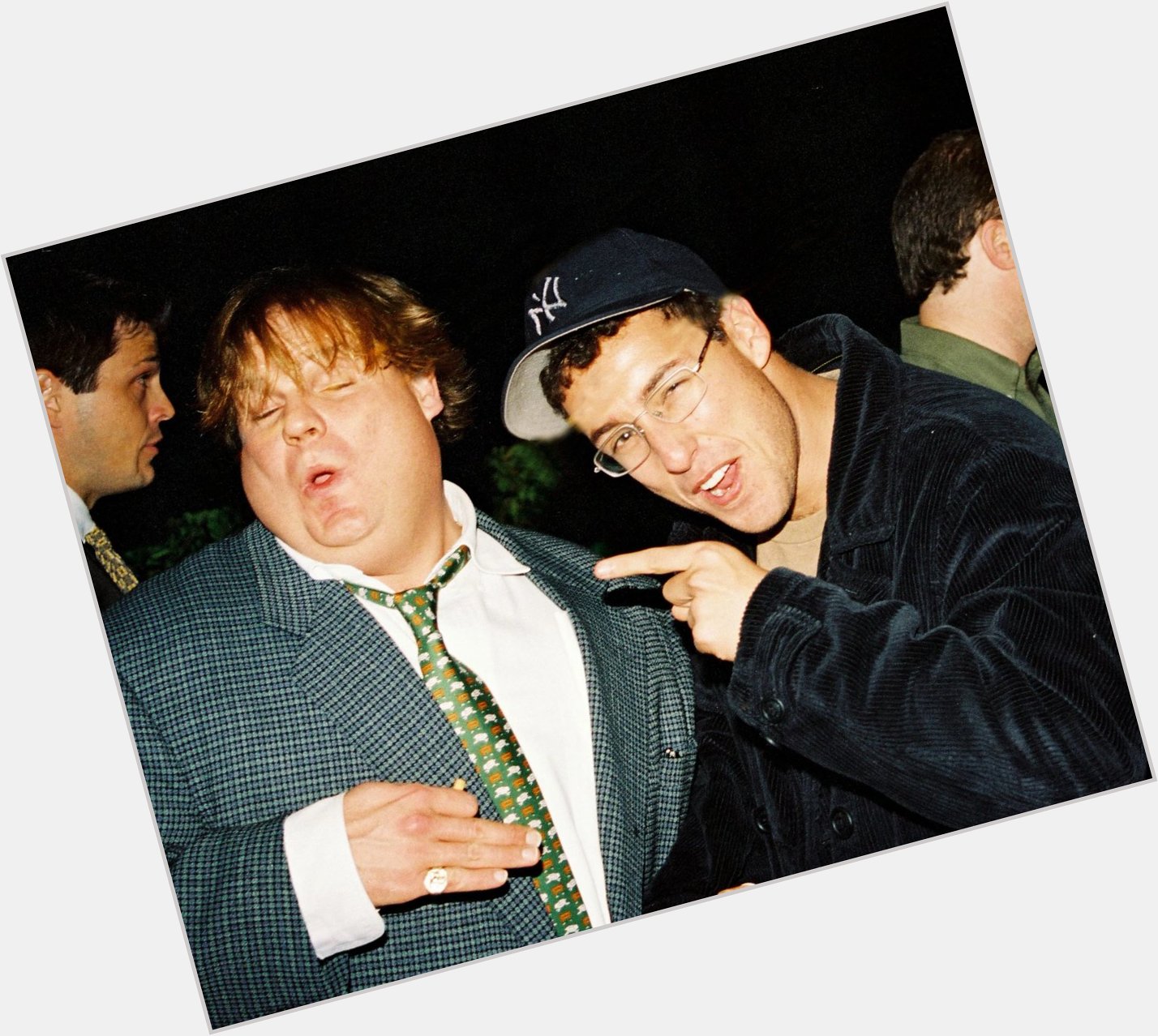 Also happy birthday to the big man and Wisconsin legend himself, Chris Farley 