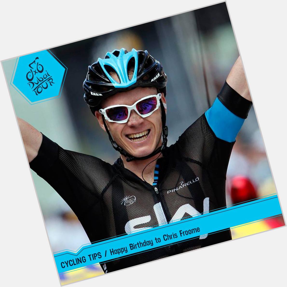 \" :
Happy Birthday to Chris Froome, Team Sky!
 \" Happy Birthday Froome !!!!