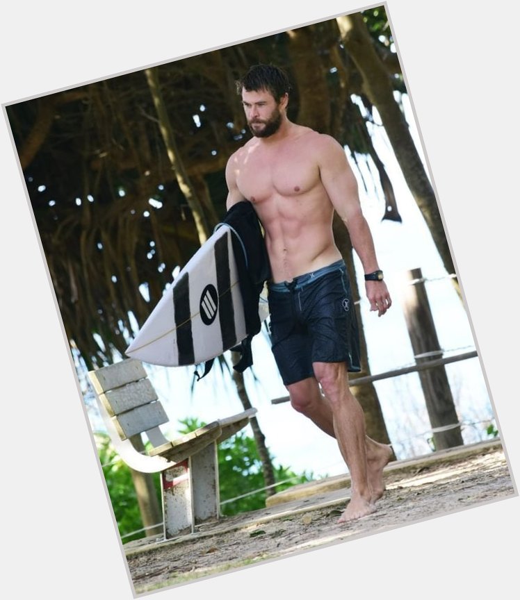 Happy Birthday to this hot hunk Chris Hemsworth. I d give him all the birthday cake he could want  