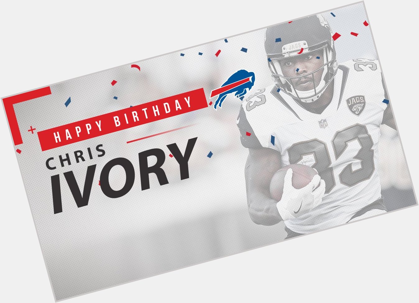 Happy birthday to our newest running back!

Bills fans, help us wish Chris Ivory a great day. 