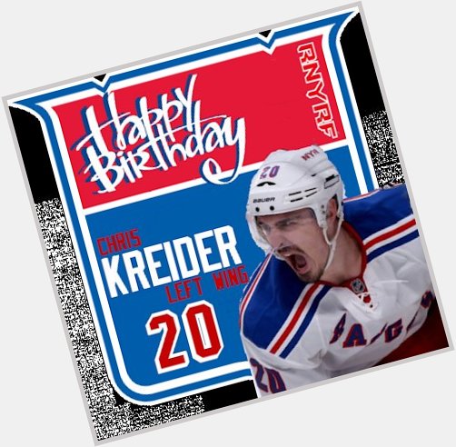 Happy Birthday Chris Kreider! 