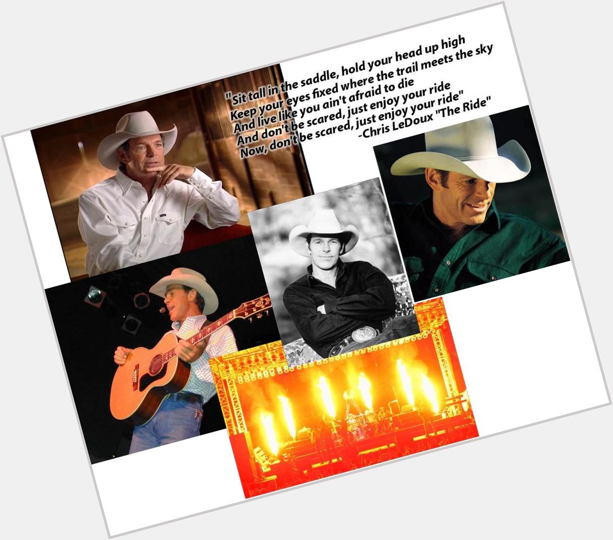 The first CD I ever bought was the \"Greatest Hits of Chris LeDoux\".. Happy birthday to one of the best. 