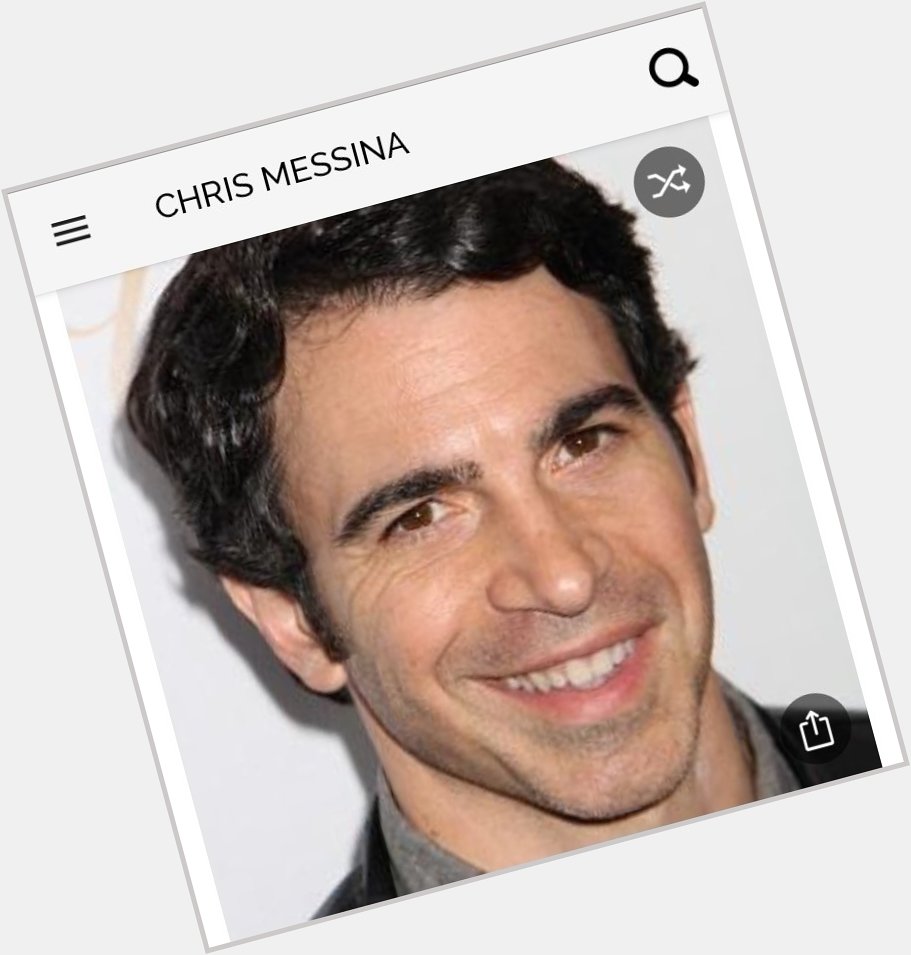 Happy birthday to this great actor.  Happy birthday to Chris Messina 