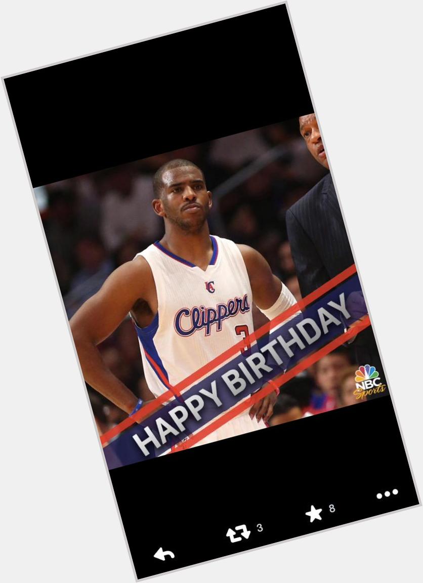 Happy Birthday to the best point guard in the world, Chris Paul! Thanks for all you do for youth basketball!! 