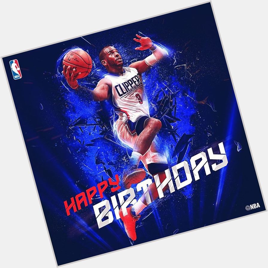Join us in wishing 9-time All-Star Chris Paul of the L.A. Clippers a HAPPY BIRTHDAY   