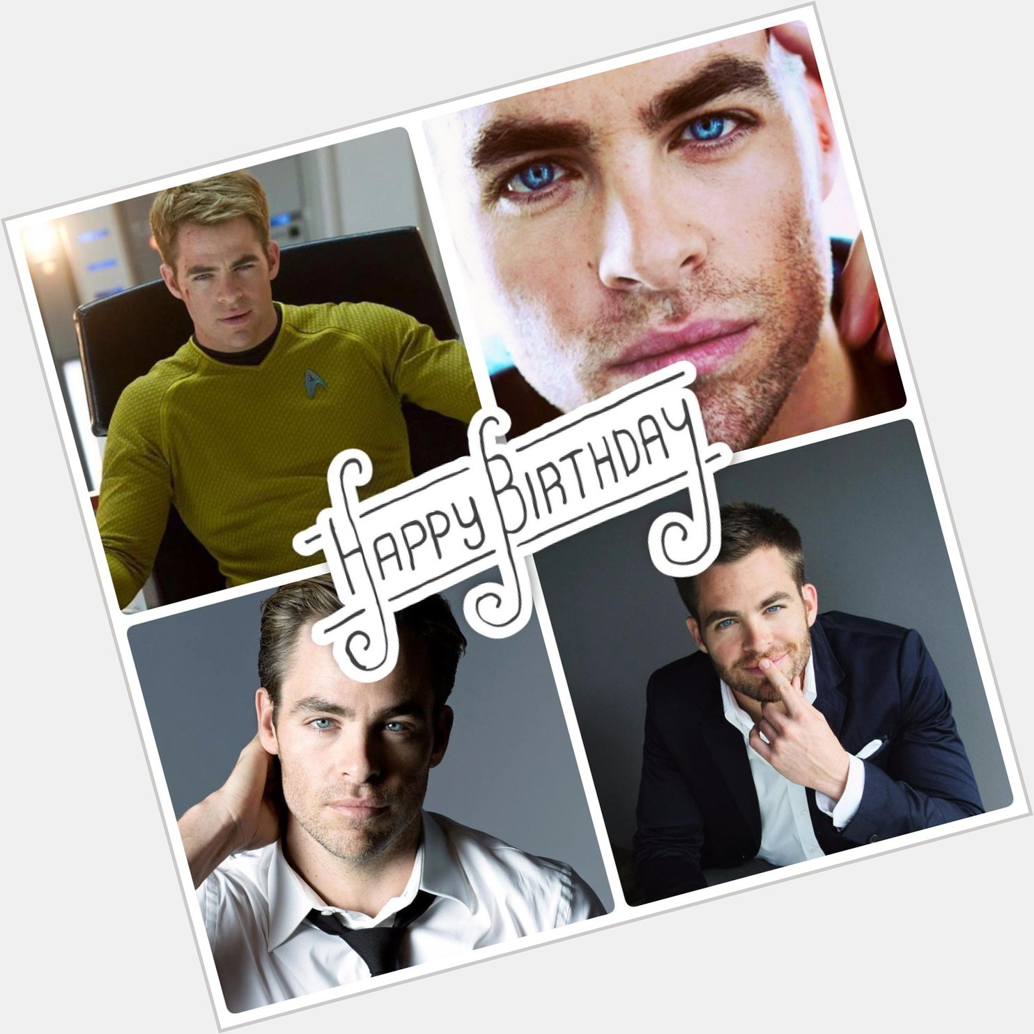 It\s Chris Pine\s Birthday today!! Wish him a very happy birthday (try not to get lost in his deep blues eyes) 