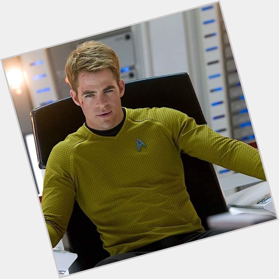 Happy belated birthday Chris Pine aka Admiral James T Kirk in Star Trek 2009.   