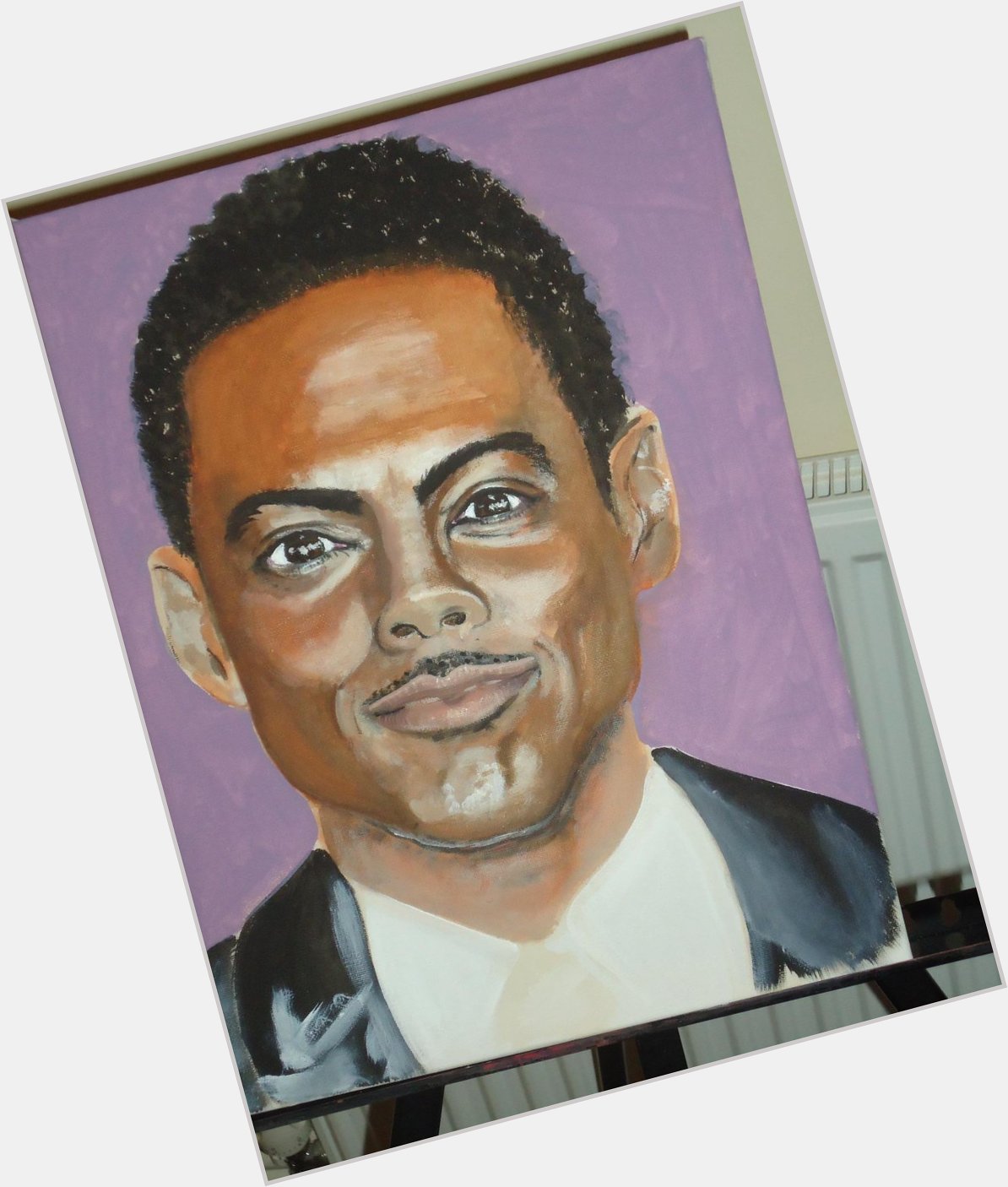 Happy 50th Birthday Thanks for the tears of joy <3
\Chris Rock\ - Watercolour/Acrylic on Canvas - WIP 