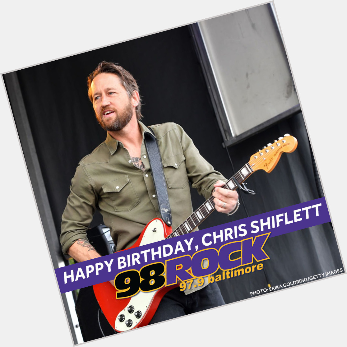 Happy Birthday to Foo Fighters axeman Chris Shiflett. Hope you have a rockin birthday, Chris!! 