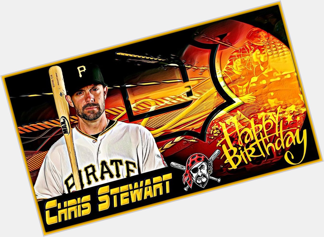 Wishing Pittsburgh Pirates catcher Chris Stewart a very Happy 35th Bday!
WELCOME BACK BUCCOS!!! 