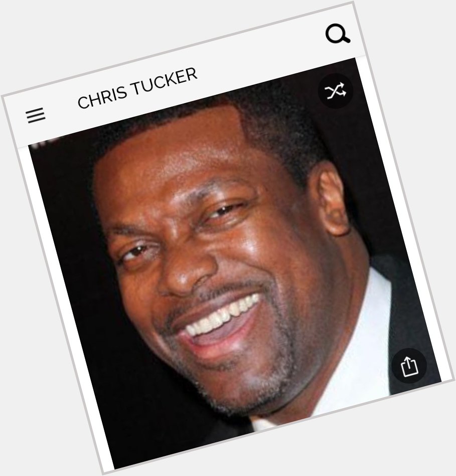 Happy birthday to this great actor/comedian.  Happy birthday to Chris Tucker 