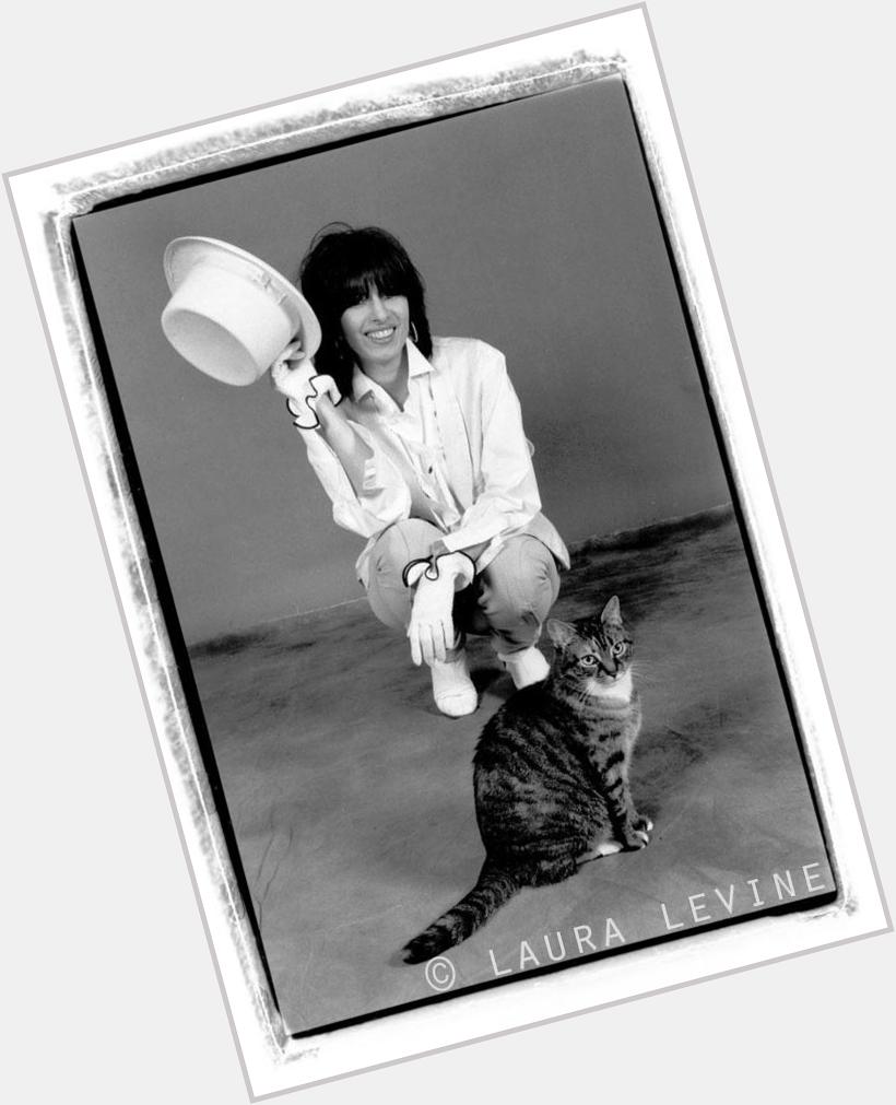 Happy Birthday, Chrissie Hynde! With my cat, back in 1987. Photo © Laura Levine   
