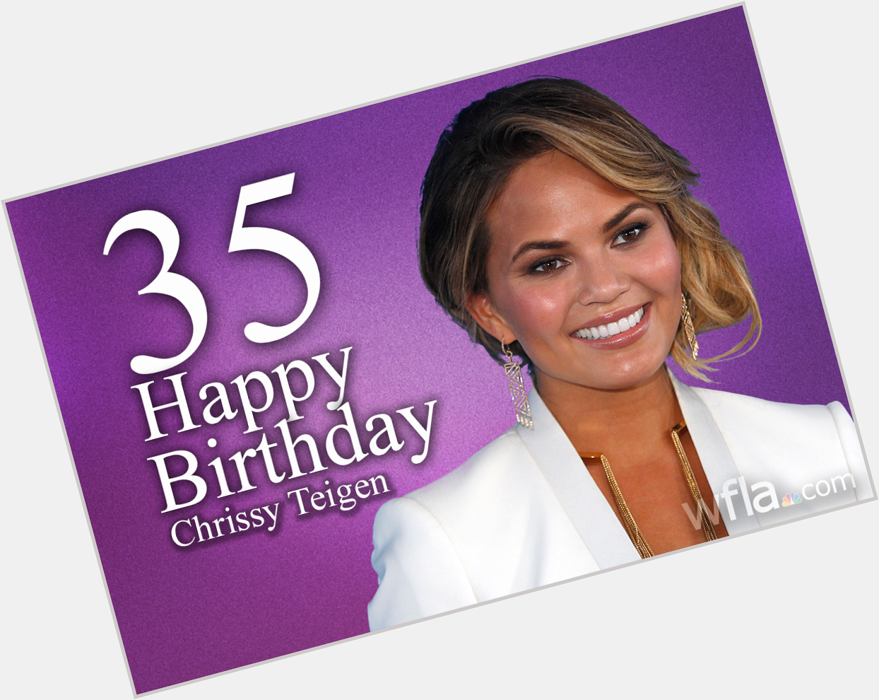 Join us in wishing a very happy birthday to model Chrissy Teigen!  