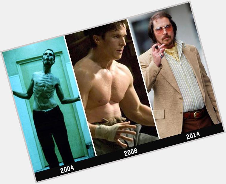 Happy 41st Bday to Christian Bale! 

He has gone through body transformations in his career for movie roles! 