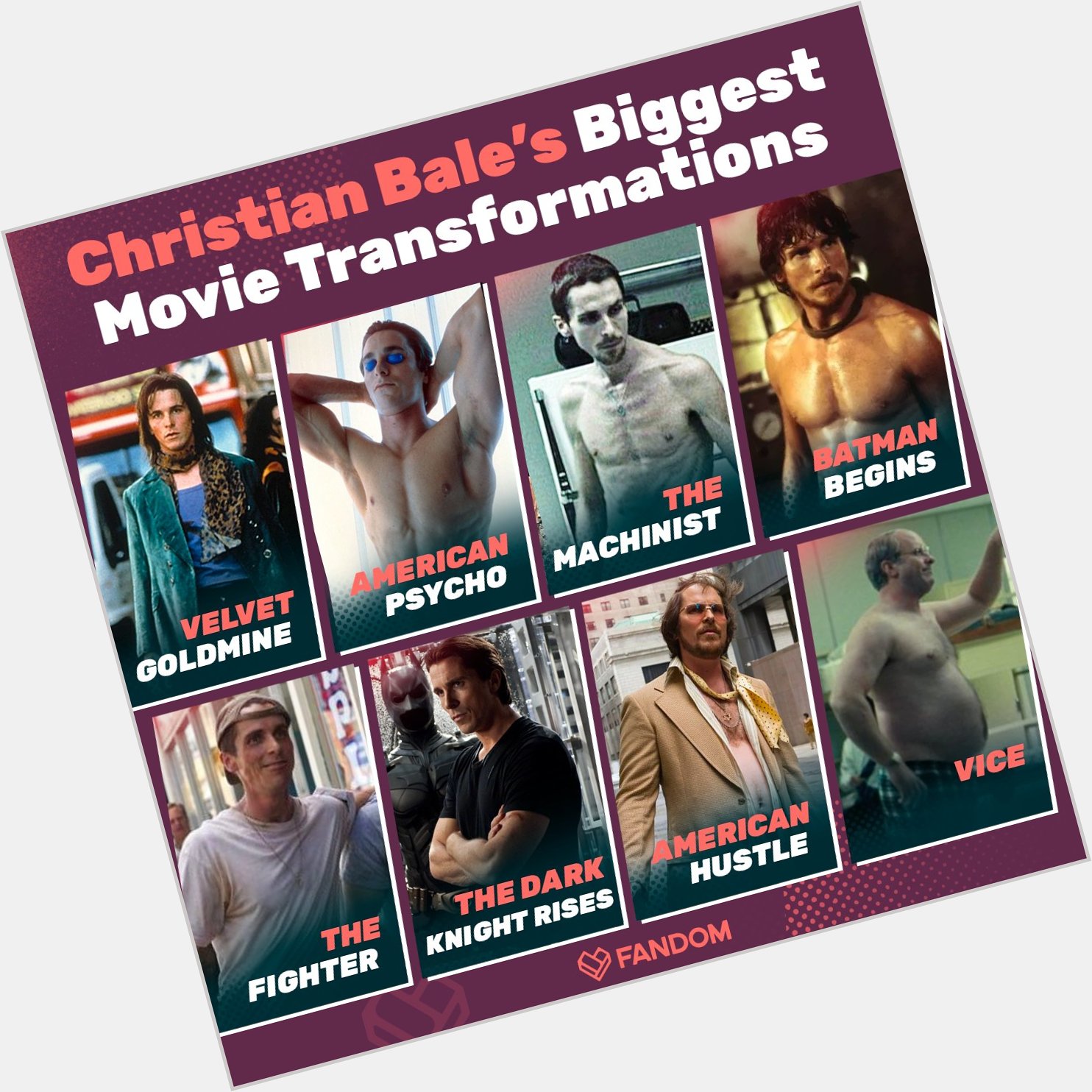 Happy Birthday Christian Bale Let s take a look back at his biggest transformations 