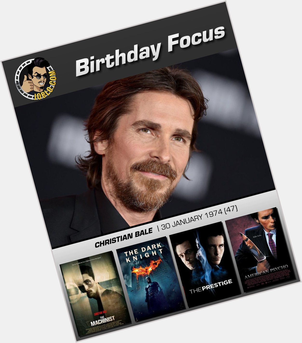 Wishing Christian Bale a very happy 47th birthday!

What is your favorite film of his? 