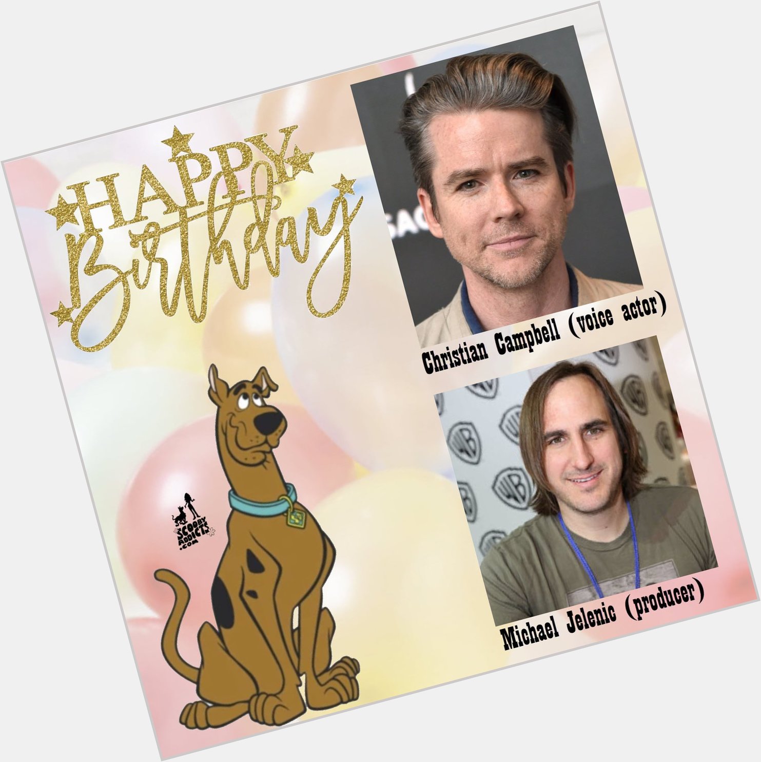 Birthdays - May 12 HAPPY BIRTHDAY Christian Campbell
Michael Jelenic 