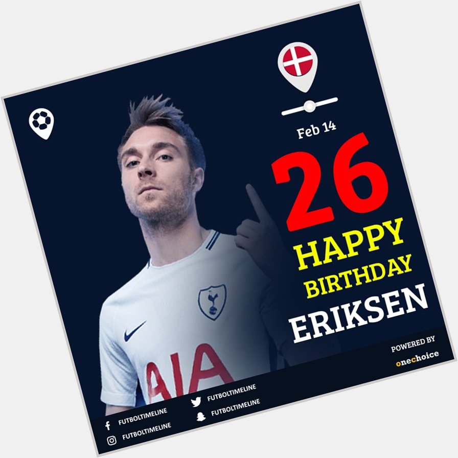 Happy birthday Christian Eriksen. Will he score tonight?    