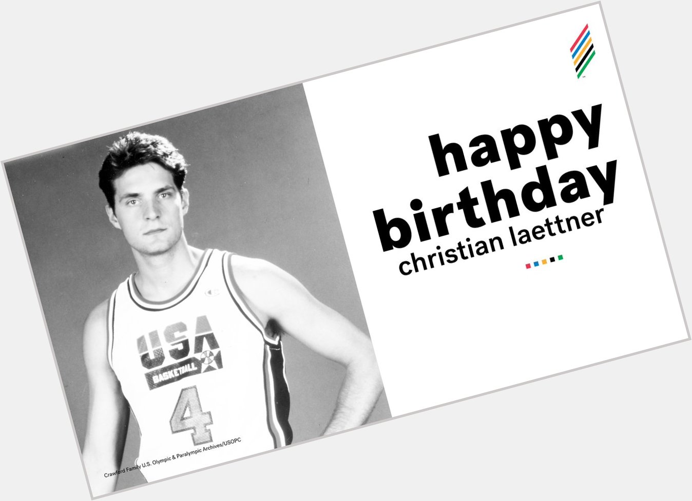 Happy birthday to Christian Laettner, the sole collegian on the Dream Team: 