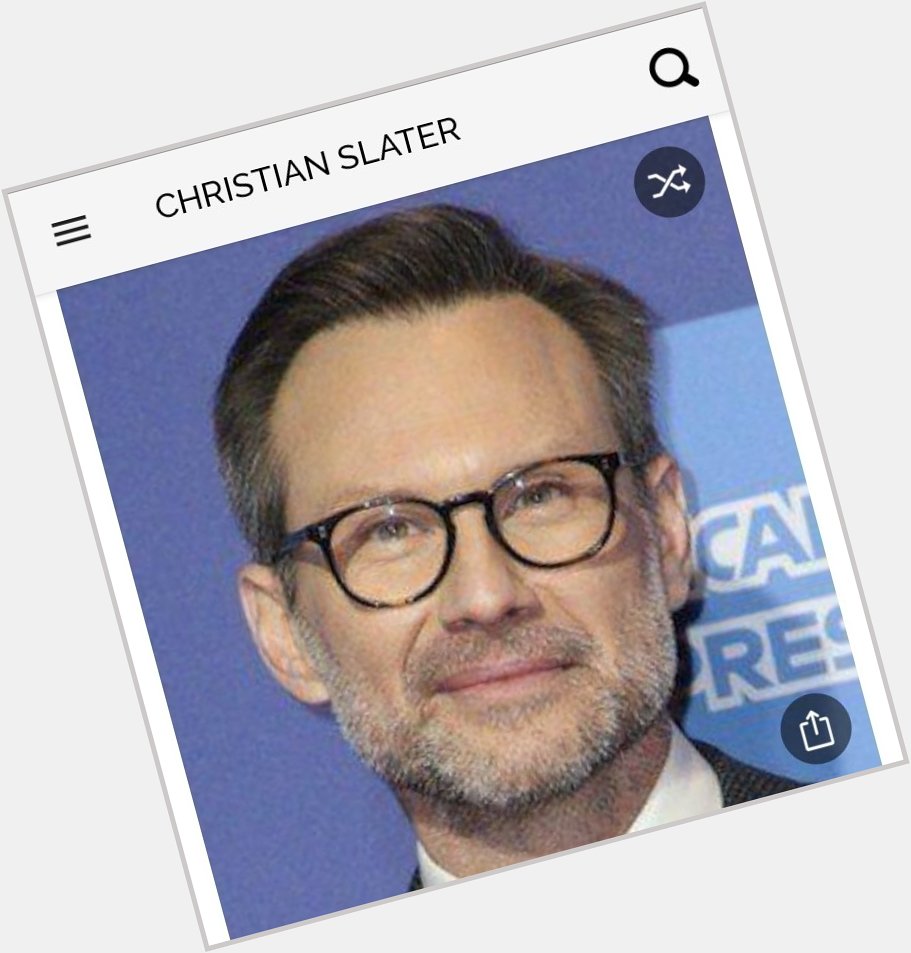 Happy birthday to this great actor. Happy birthday to Christian Slater 