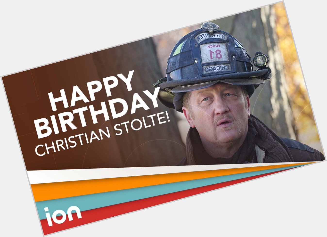 Legends only. Join us as we wish a Happy Birthday to the one and only Christian Stolte. 