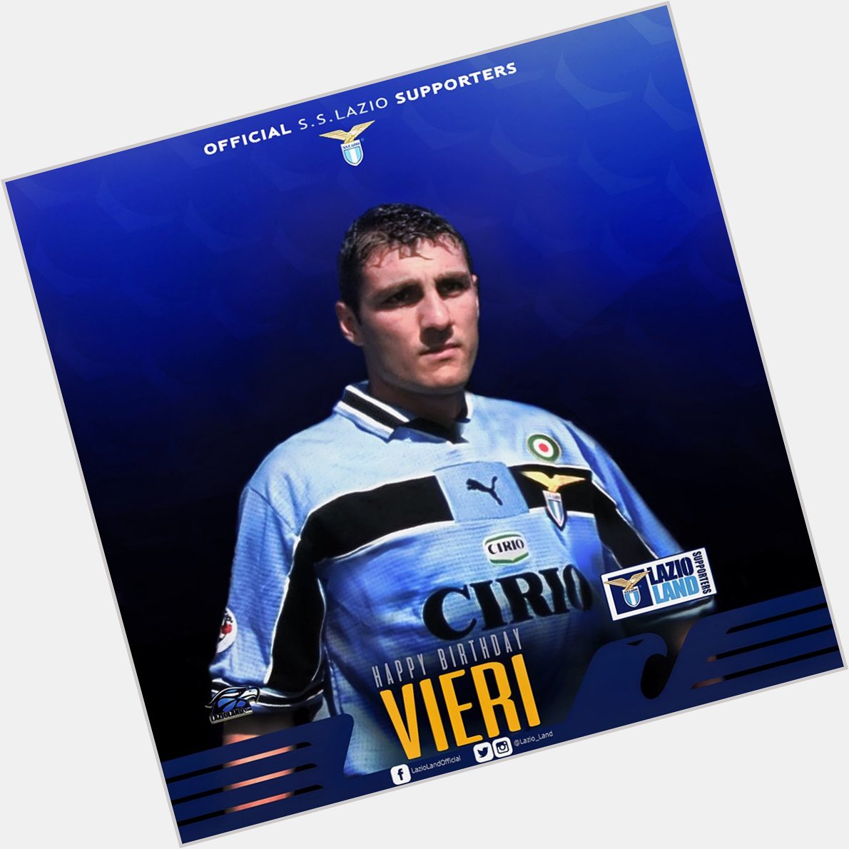 Happy Birthday to the player formerly known as \Bomber\ and the DJ presently known as \Bobo\ - Christian Vieri! 