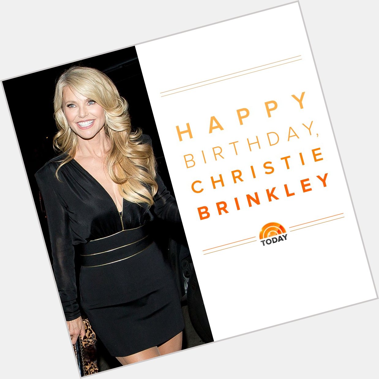 Happy birthday to the beautiful Christie Brinkley! 
