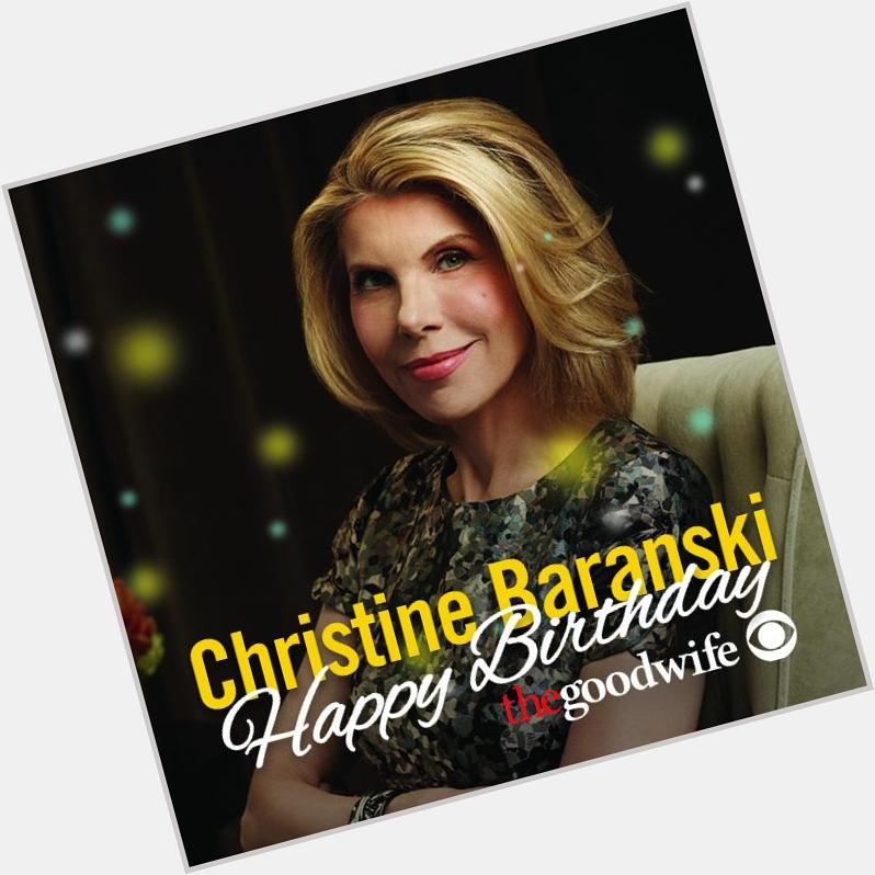 Join us in saying Happy Birthday to own Christine Baranski! 