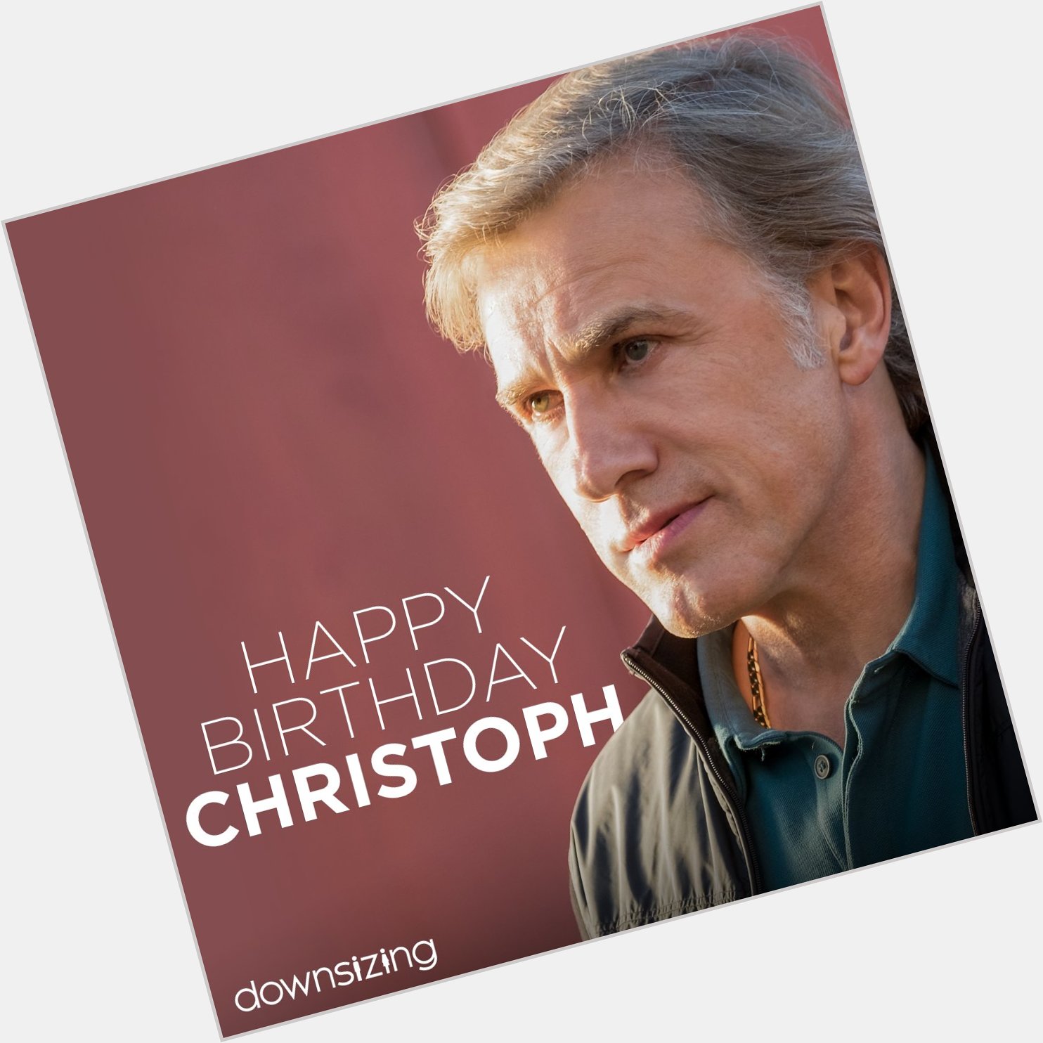 Here\s to another big year! Happy birthday, Christoph Waltz. 