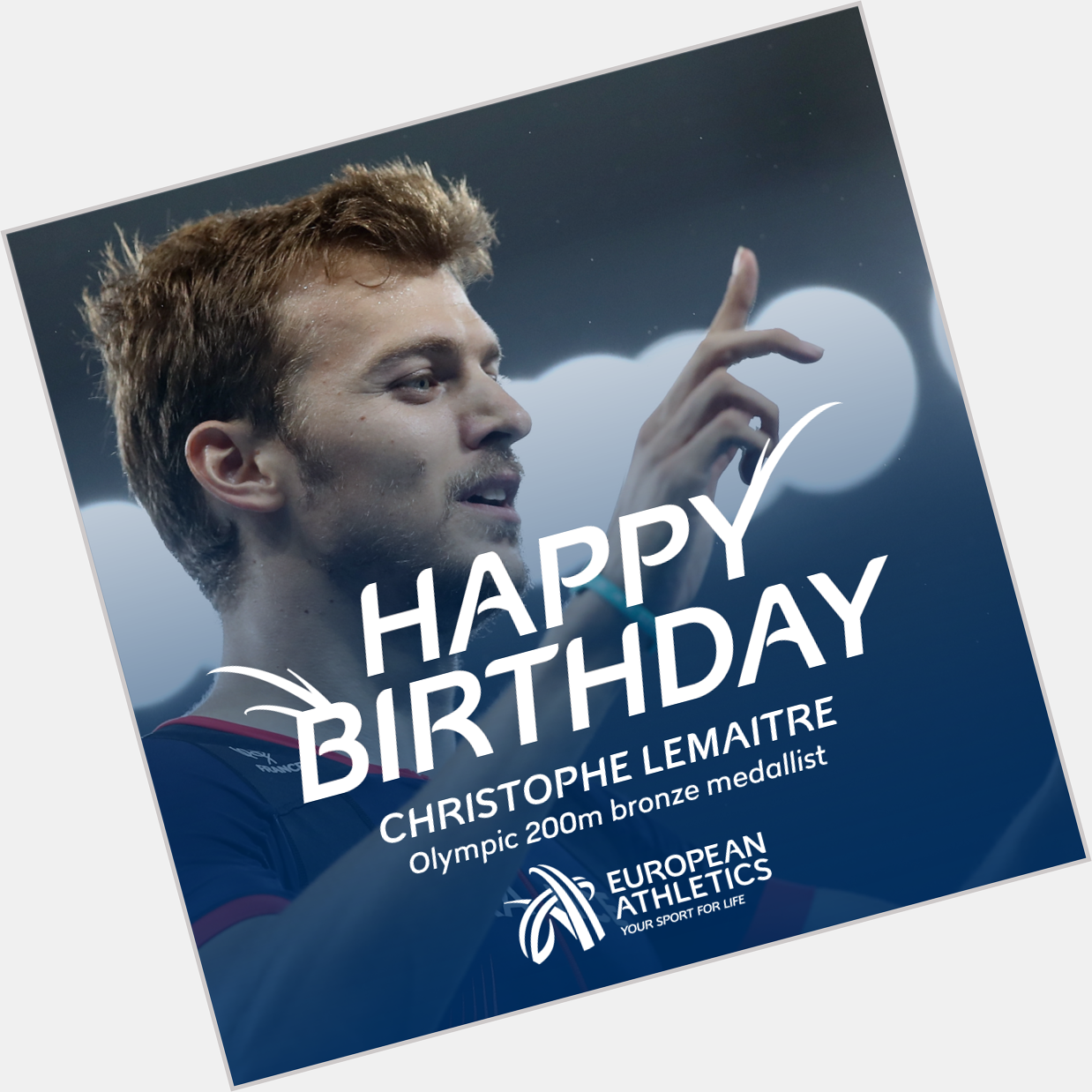 Happy birthday to Olympic 200m bronze medallist Christophe Lemaitre! 