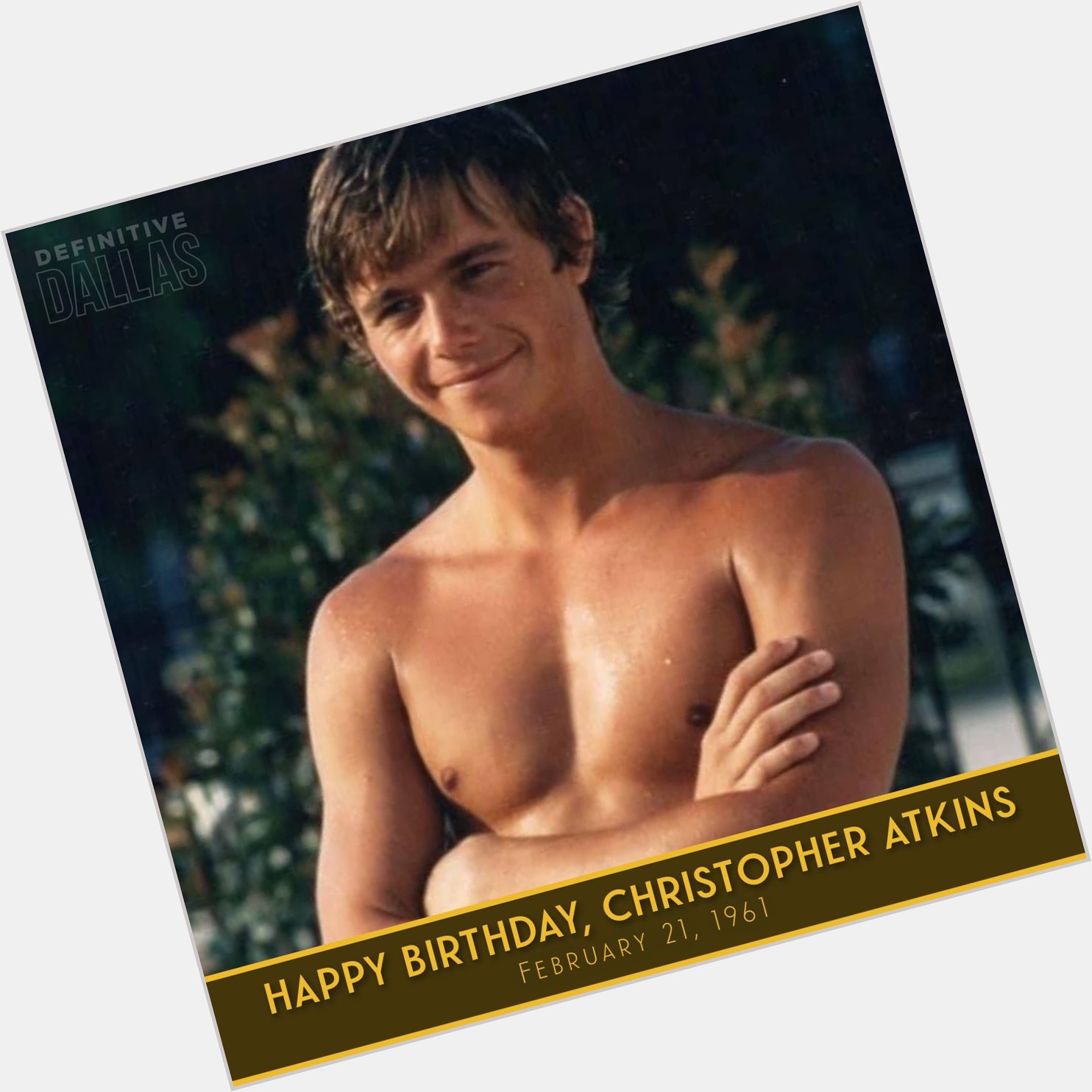 Happy 61st birthday to Christopher 
Atkins today! 