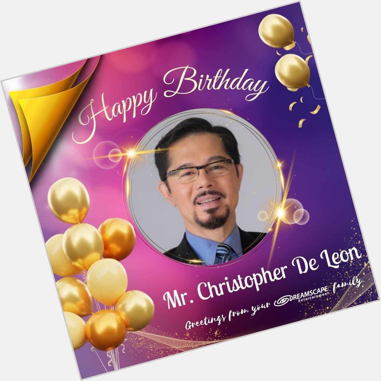 Happy Birthday, Mr. Christopher De Leon!   