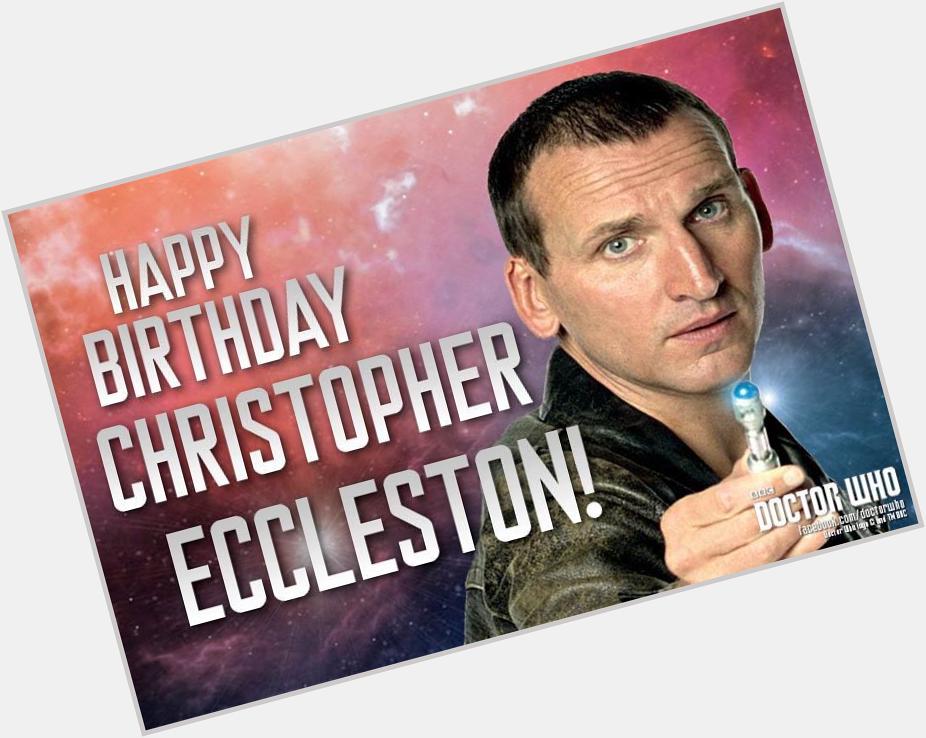 Happy 51st Birthday to my absolute fave, the amazing Christopher Eccleston!!! So much love for this legend      