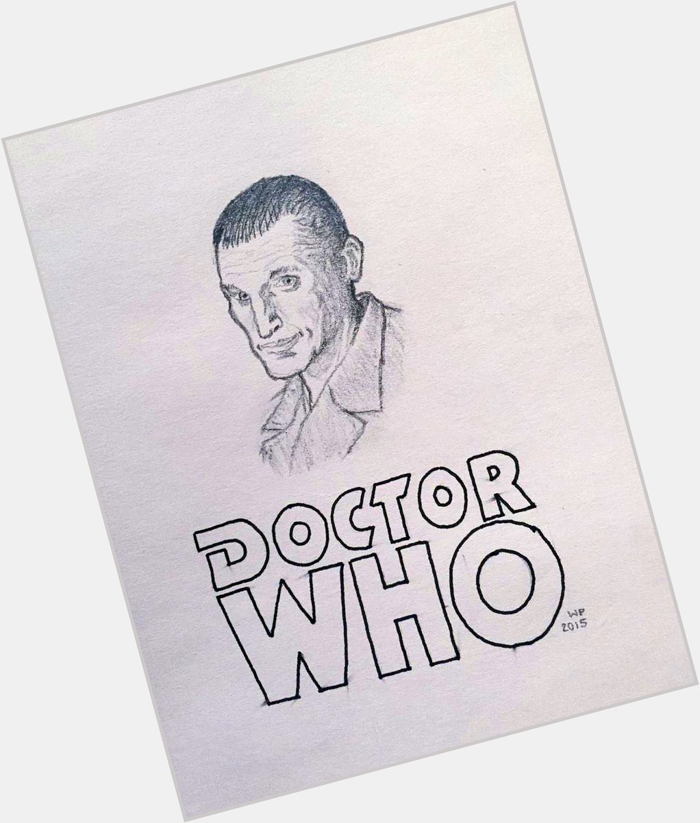 Happy birthday, Christopher Eccleston! Here s an old amateur drawing from several years ago. 