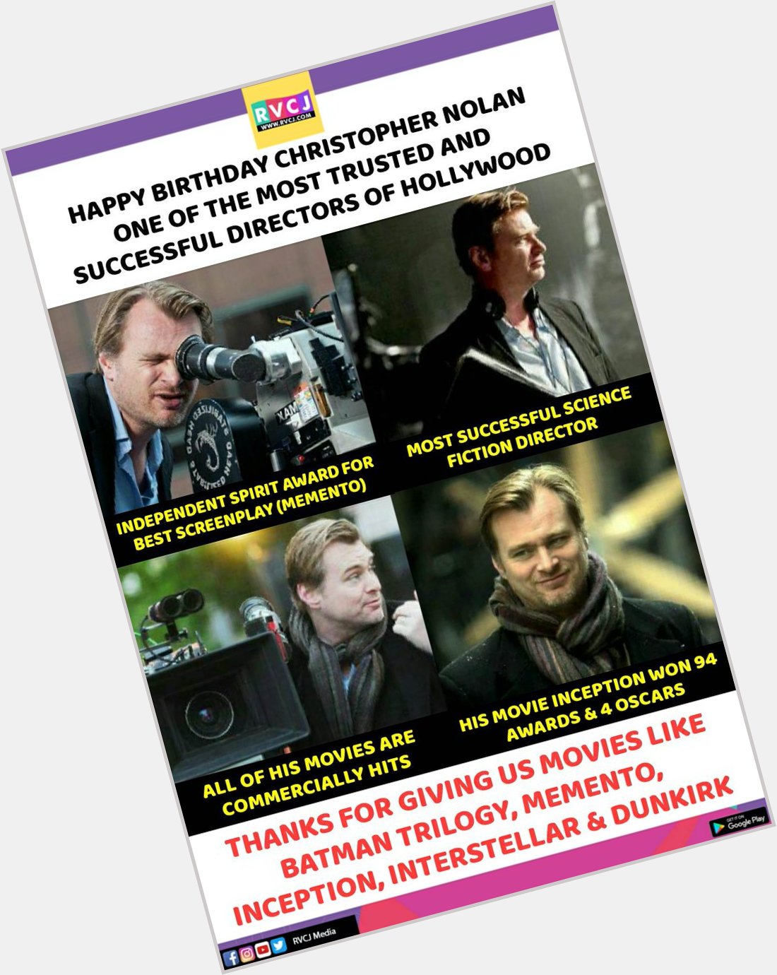 Happy Birthday Christopher Nolan! 
