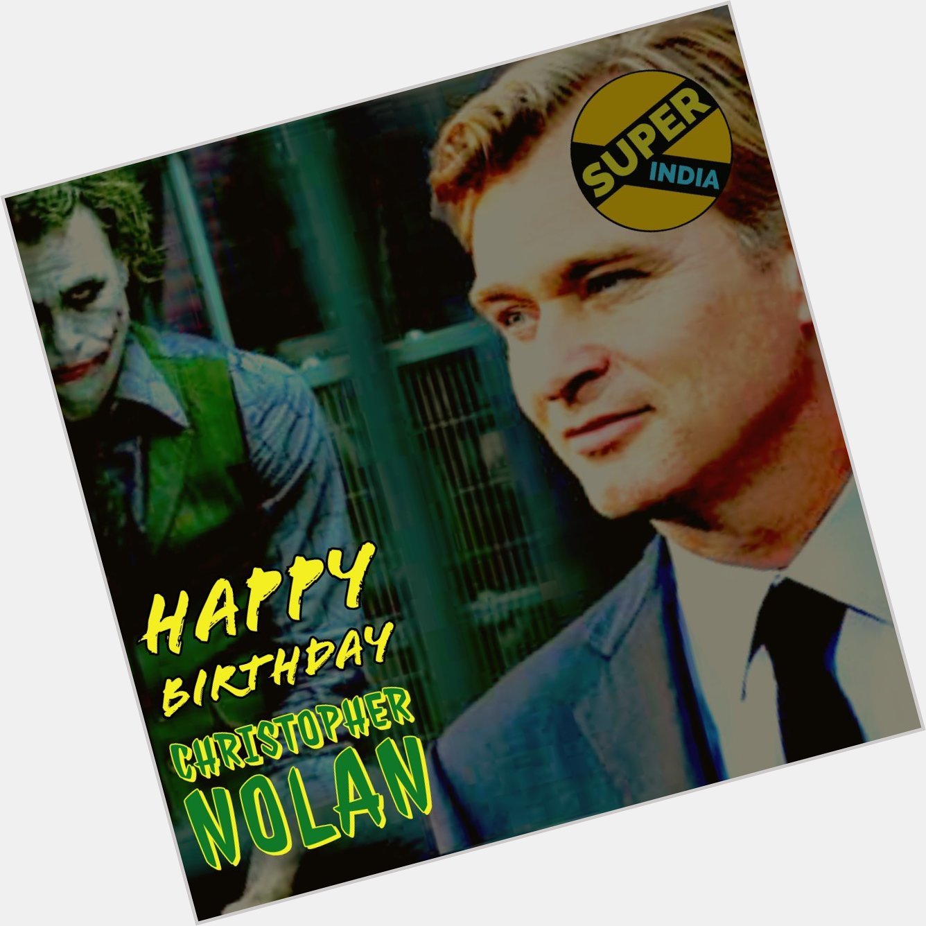 Happy Birthday Christopher Nolan 
Director of 