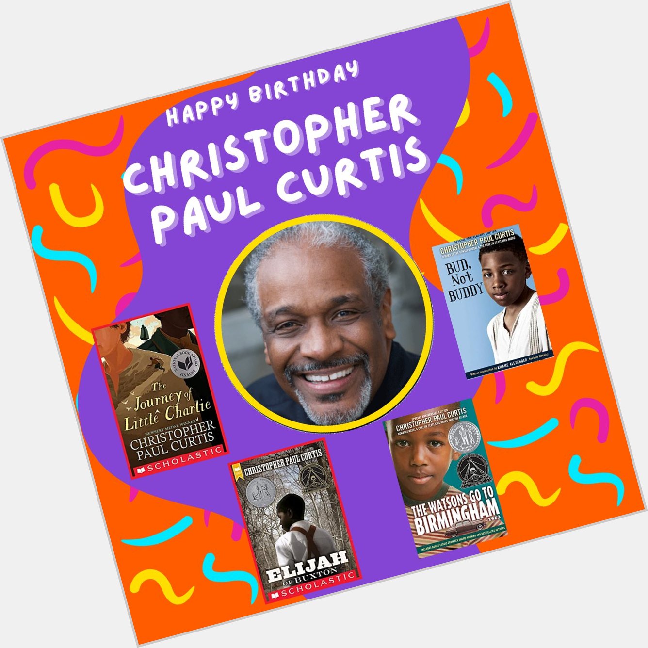 Happy birthday to the awesome author, Christopher Paul Curtis! 