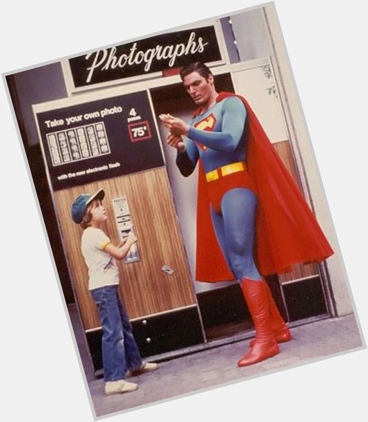 Happy Birthday to todays über-cool celebrity at an über-cool photobooth: CHRISTOPHER REEVE. Hed have been 62 today. 