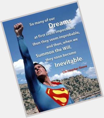 Happy birthday Christopher Reeve! Best Superman IMHO. 