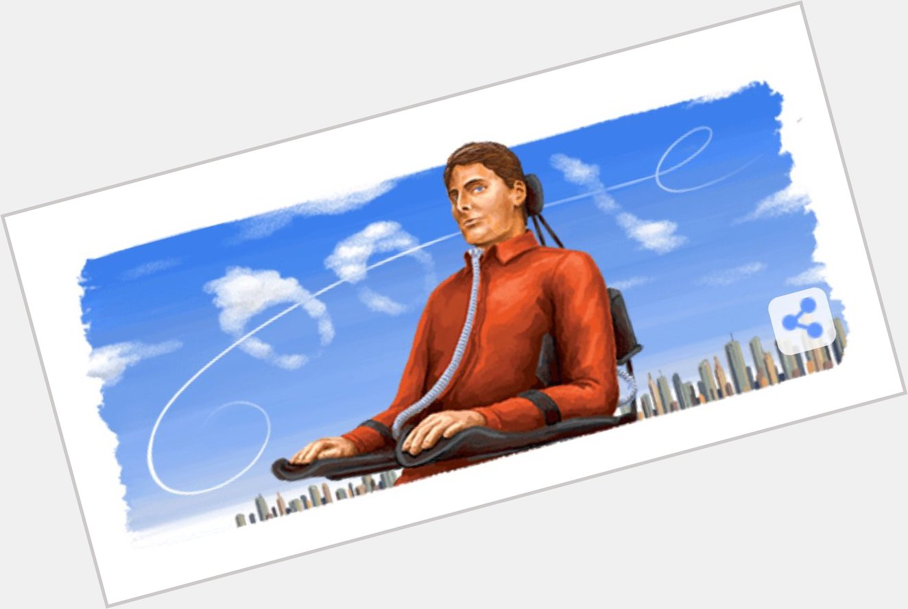 The google header today is awesome! Happy Birthday Christopher Reeve   
