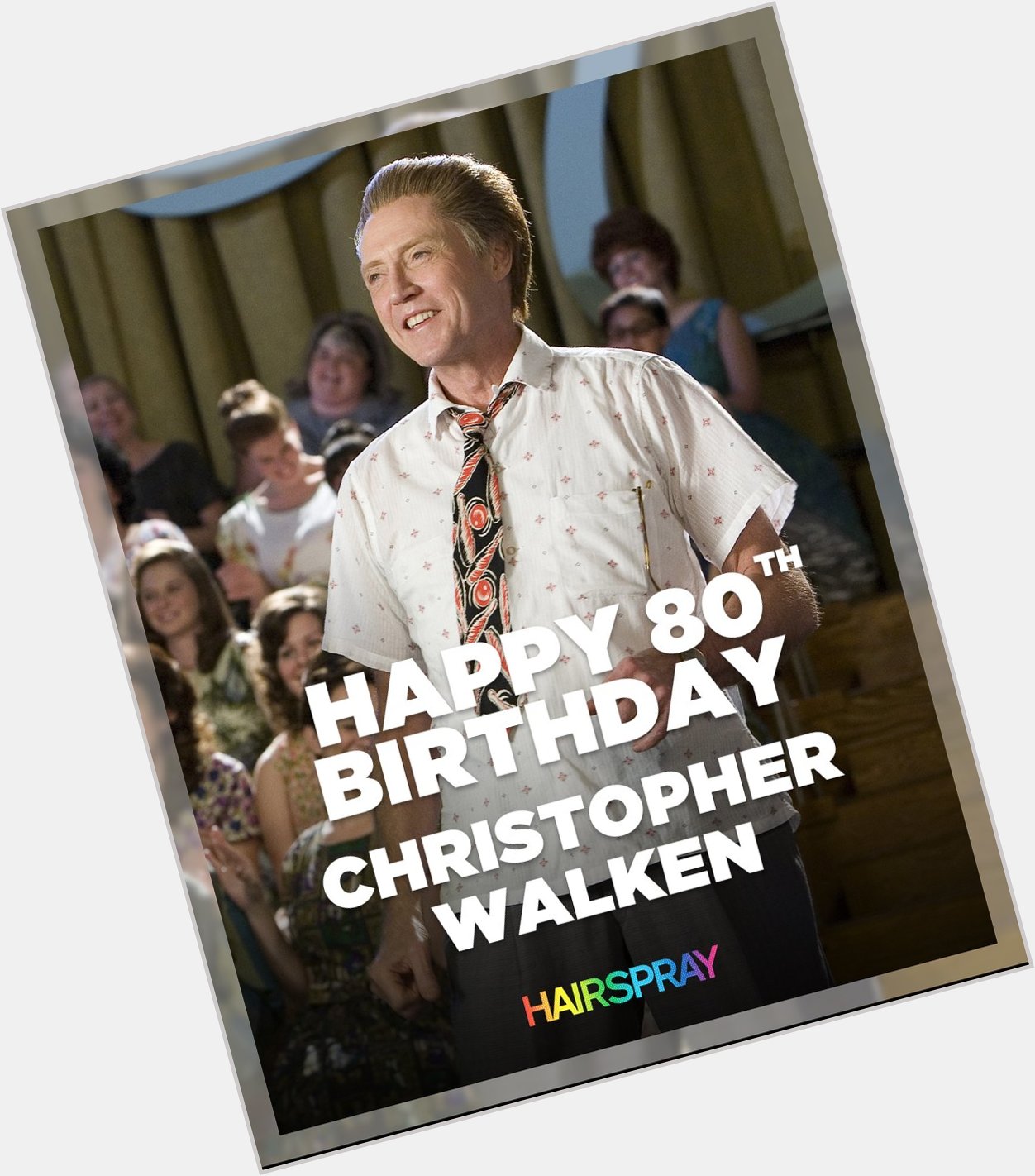 The iconic Christopher Walken turns 80 today! 

Join us in wishing him a Happy Birthday 