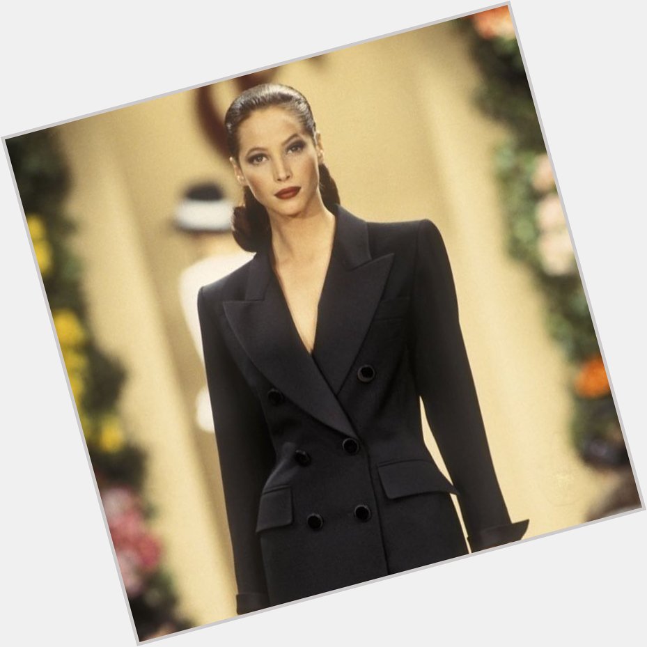 Happy birthday to one and only, cturlington! Christy Turlington walking for YSL SS 1993. 