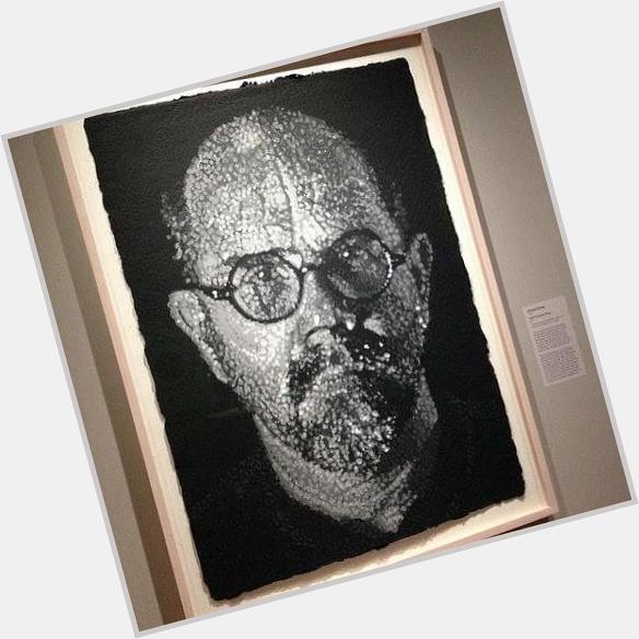 Happy birthday, Chuck Close! Close was born in 1940 and began his career creating works in 
