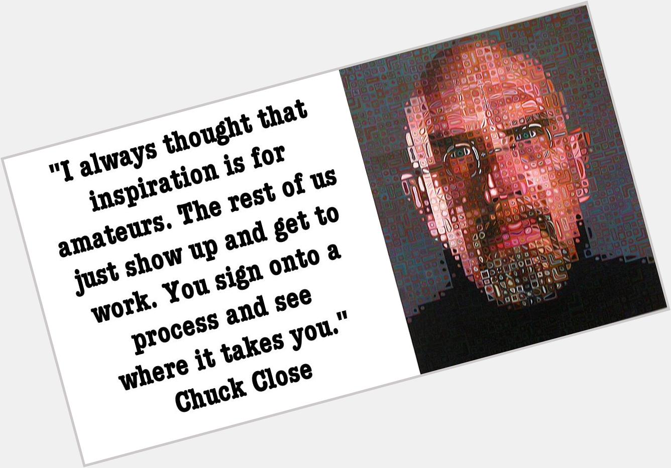 Happy 75th birthday to artist Chuck Close!

\"Self-Portrait,\" 2004-2005. 