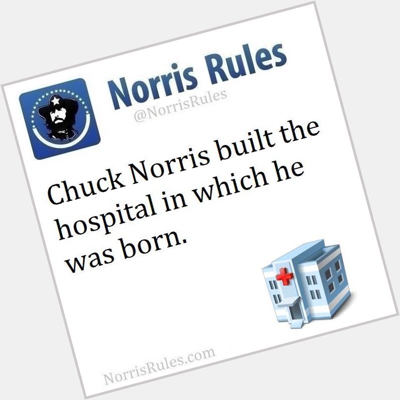   happy birthday Chuck Norris! 