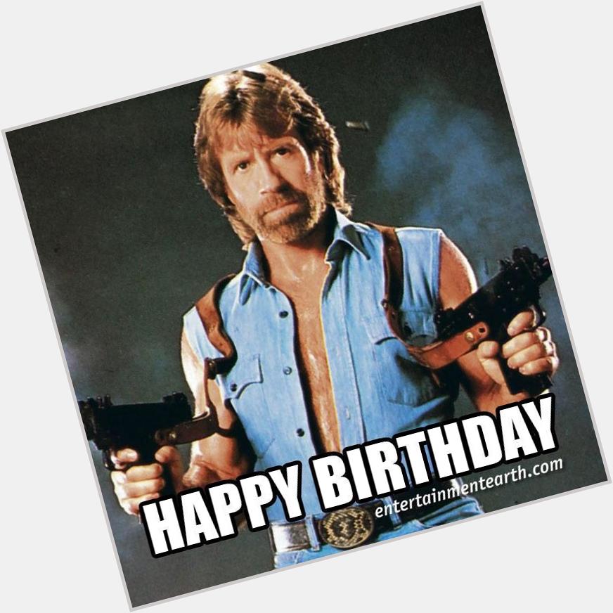 Happy 75th Birthday to the legend.... Walker, Texas Ranger, Lone Wolf McQuade, and Oklahoma Native... Chuck Norris 
