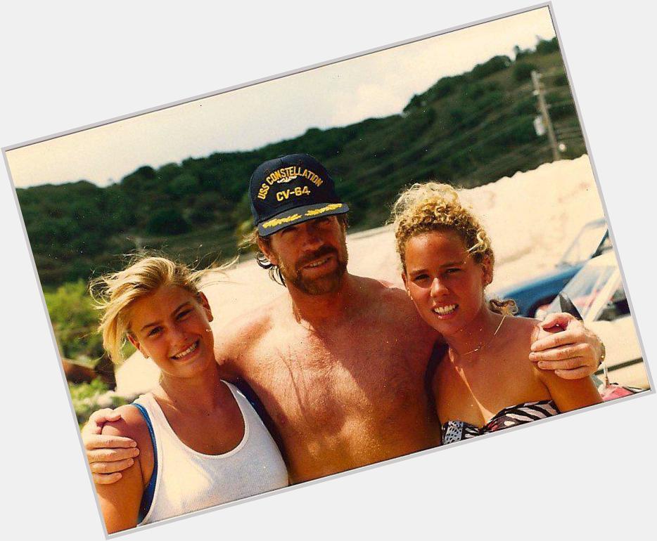 Happy 75th Birthday to my old friend Chuck Norris whom I met once in the Caribbean when I was 17 & took this picture. 