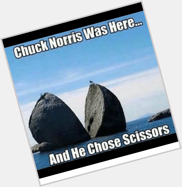 Happy Birthday Chuck Norris.    